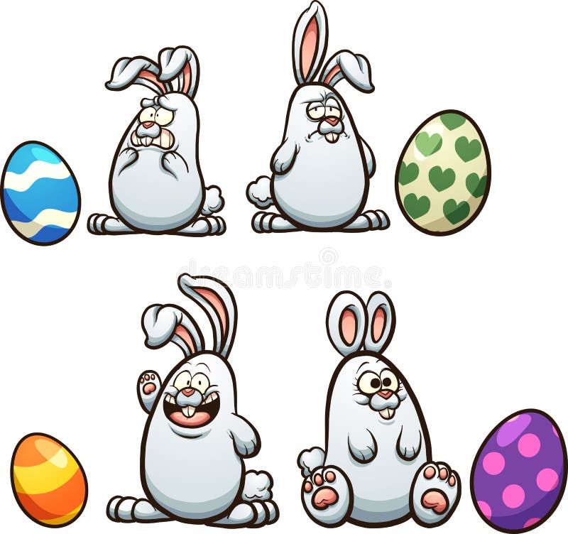 Kanin easter stock illustrationer
