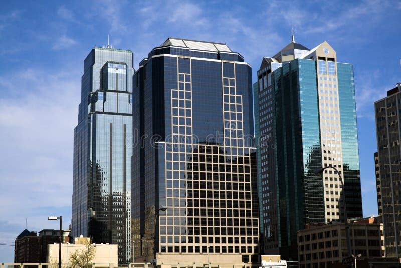 Kansas City - centro fotografía de archivo