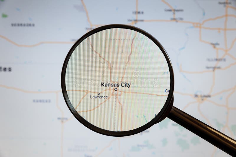 Kansas City, Etats-Unis carte u politique d'e image libre de droits Kansas City, Etats-Unis carte u politique d'e image libre de droits