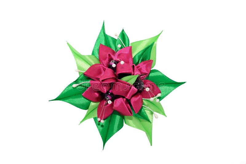 Stella Di Natale Kanzashi.Kanzashi Farfalla Nera In Piselli Bianchi Isolati Su Backgr Bianco Fotografia Stock Immagine Di Broccato Bellezza 89287704