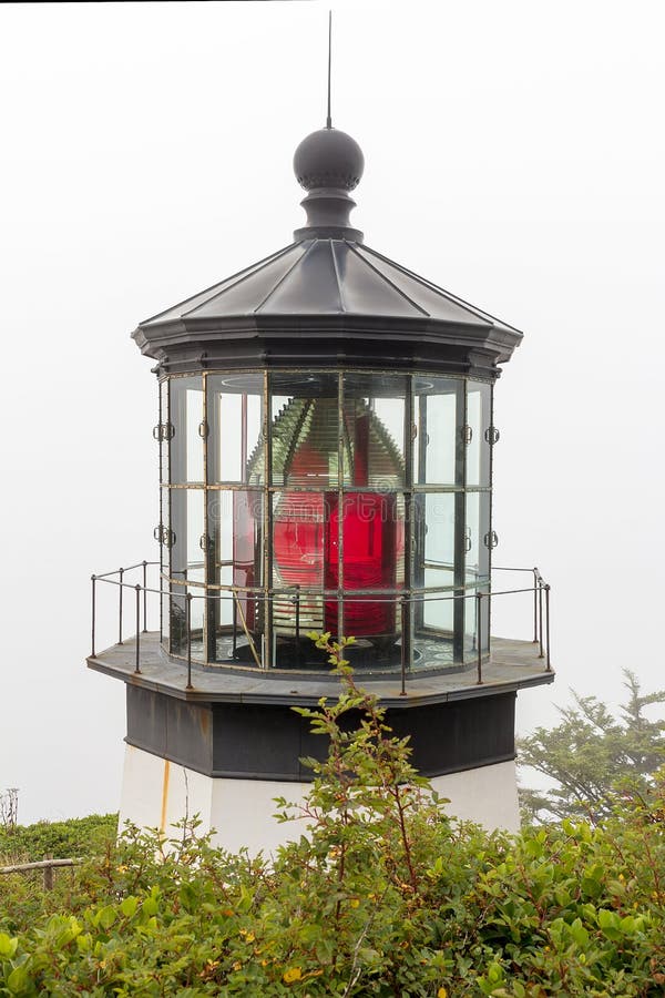 Fresnel-Linse auf Leuchtturm - ein lizenzfreies Stock Foto von