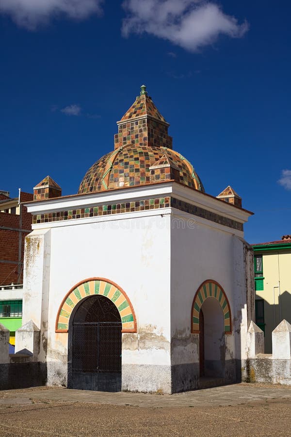 Kapelle Der Basilika in Copacabana, Bolivien Stockbild Bild von