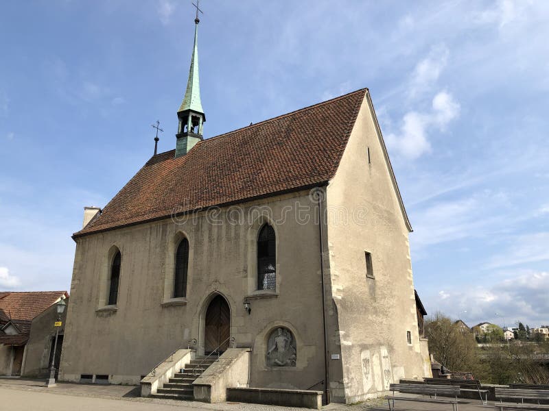 Kapelle St Sebastian, Stad van Baden stock foto Kapelle St Sebastian, Stad van Baden stock foto