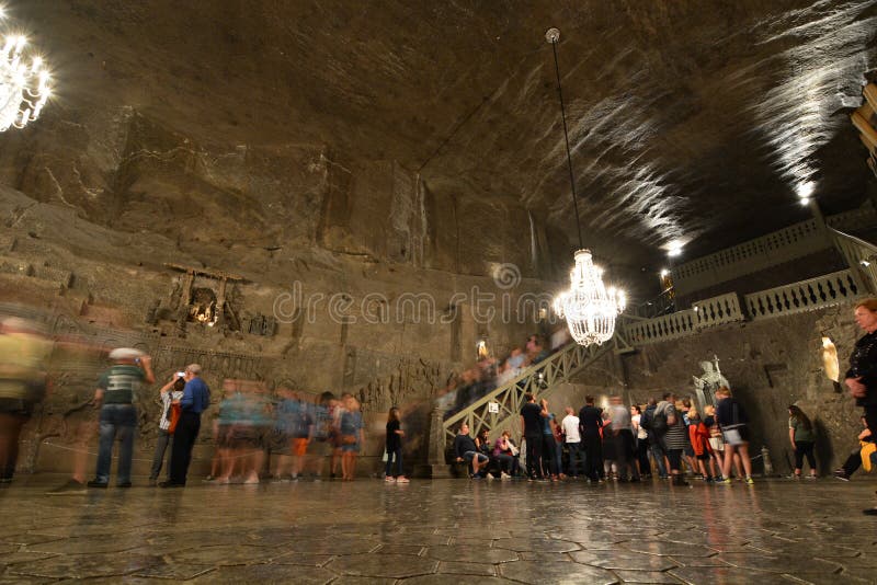 Kapellet av St Kinga bryta den salt wieliczkaen poland royaltyfri foto Kapellet av St Kinga bryta den salt wieliczkaen poland royaltyfri foto