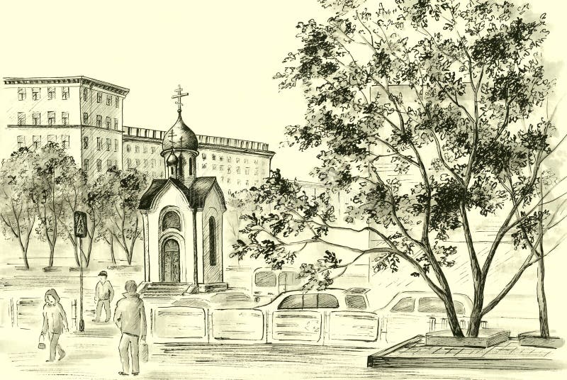 kaplicy zaszczyta nikolay święty royalty ilustracja kaplicy zaszczyta nikolay święty royalty ilustracja