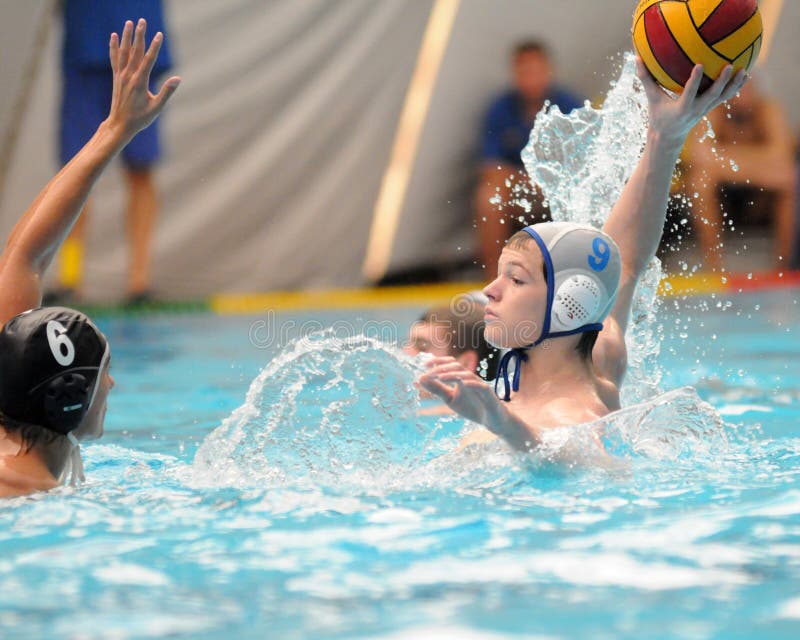 Kaposvar-Kecskemet waterpolo game stock images Kaposvar-Kecskemet waterpolo game stock images