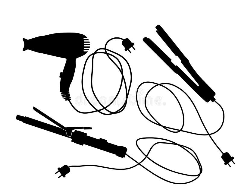 Kappers vector illustratie. Illustration of vlokken, drogers 32633803