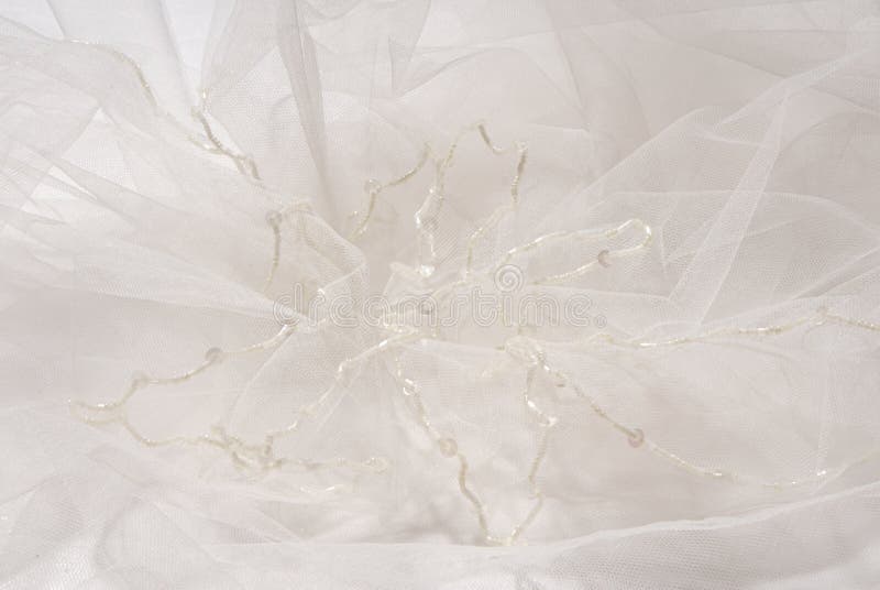 Kapron material, transparent fabric, bridal veil textile, beautiful creative background, white bridal veil. Kapron material, transparent fabric, bridal veil textile, beautiful creative background, white bridal veil