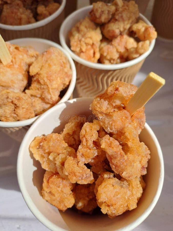 Karaage, Japanese Style Deep Fried Chicken Stock Image Image of