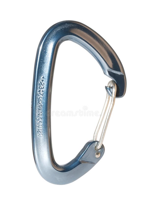 Karabiner with wire gate royalty free stock images