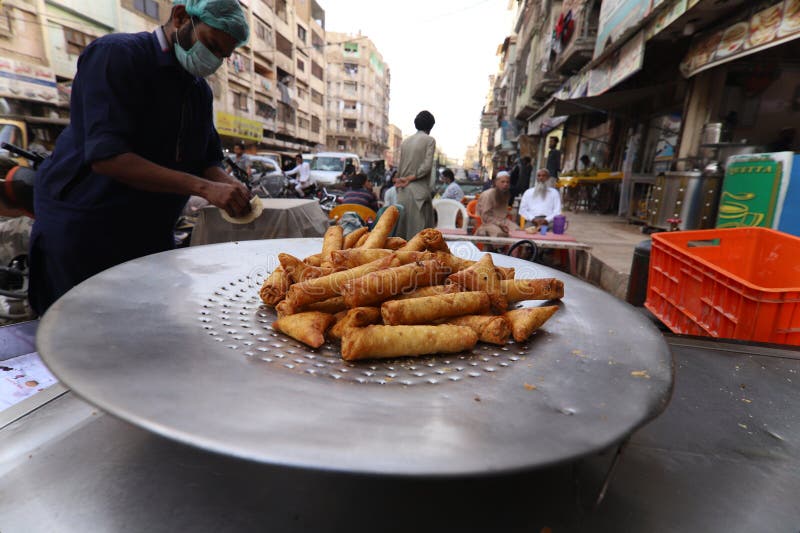 Eateries of Burns Road Street Food Karachi, Pakistan Editorial Stock