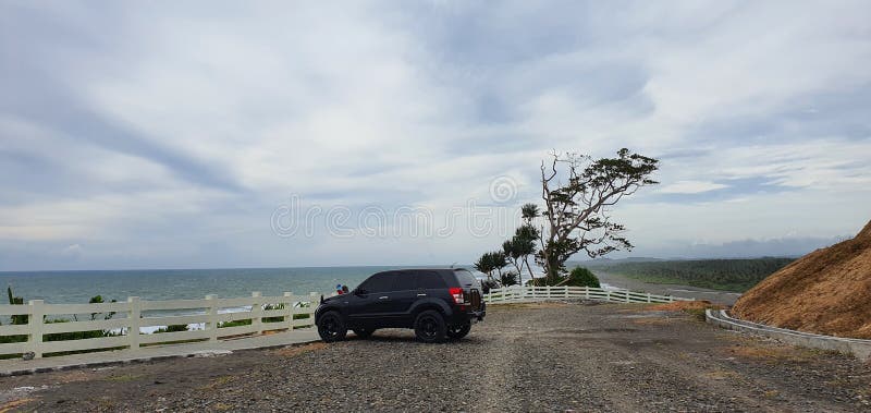 Karang Tawulan Beach is located in Tasikmalaya Regency, West Java.