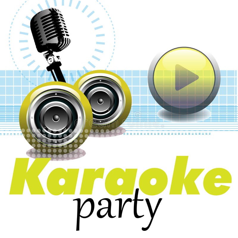 Kids karaoke emblem stock vector. Illustration of logo - 101707288