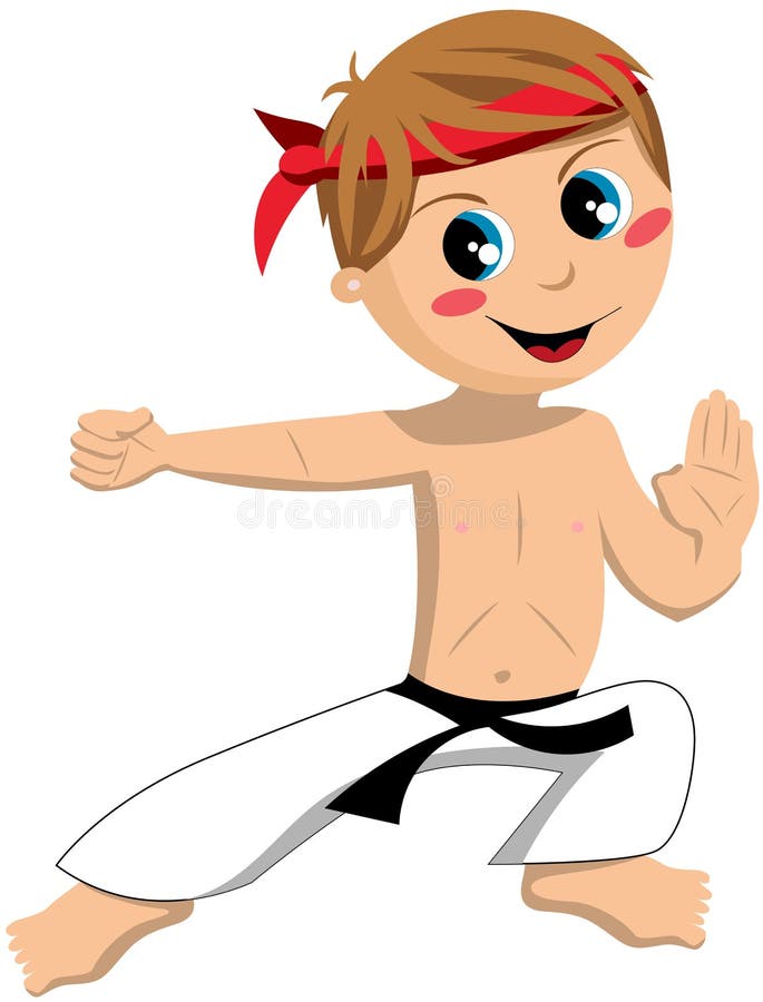 Download Karate Boy stock vector. Image of illustration, activity - 31268013