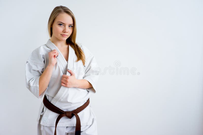 Karate girl training stock photo. Image of practice 106637520
