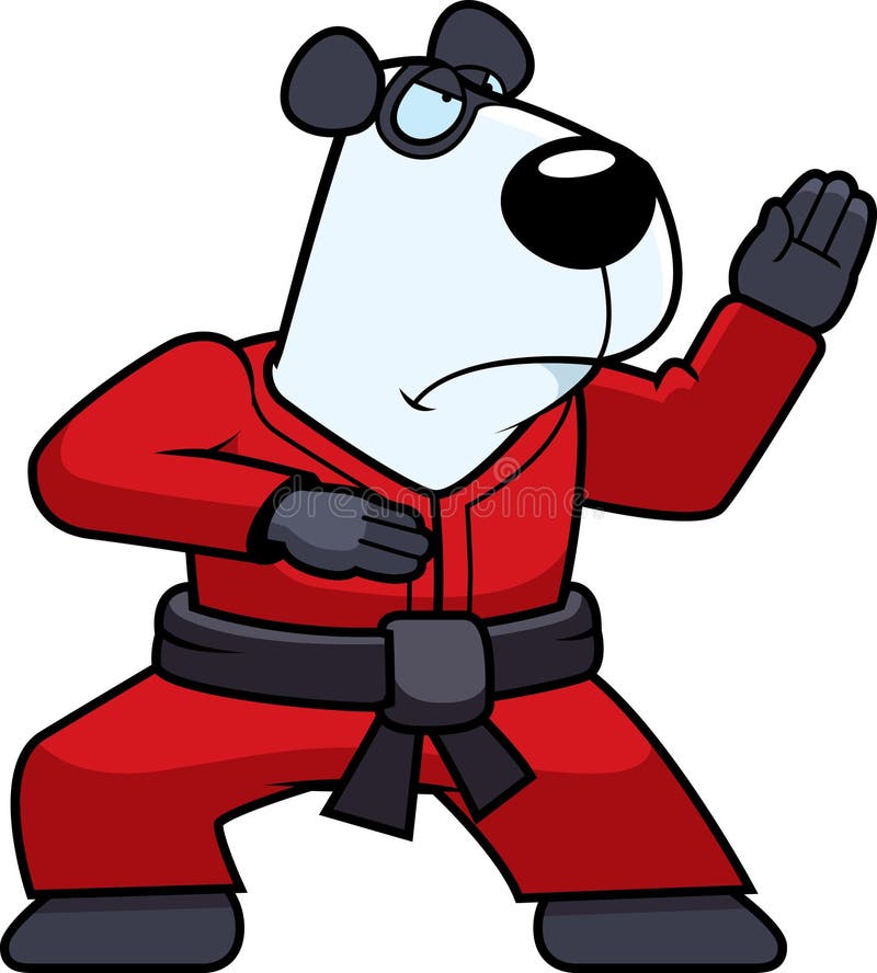 Karate Panda stock vector. Illustration of fighting, china 8458103