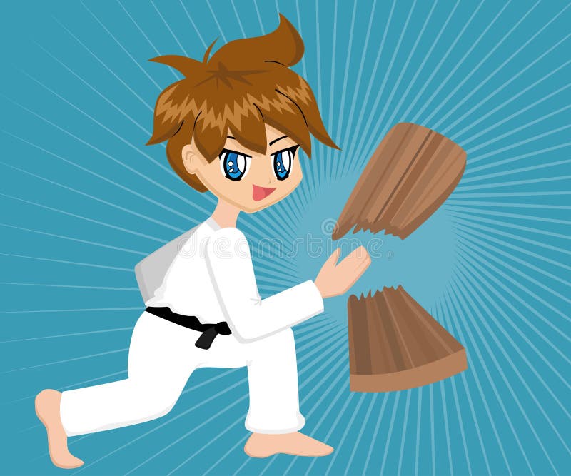 Karate κινούμενων σχεδίων αγο&rh ελεύθερη απεικόνιση δικαιώματος