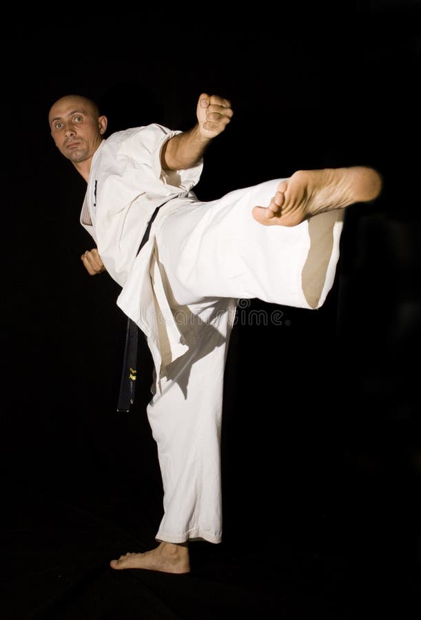 Karateka Men Fighting Stock Image Image 10737271