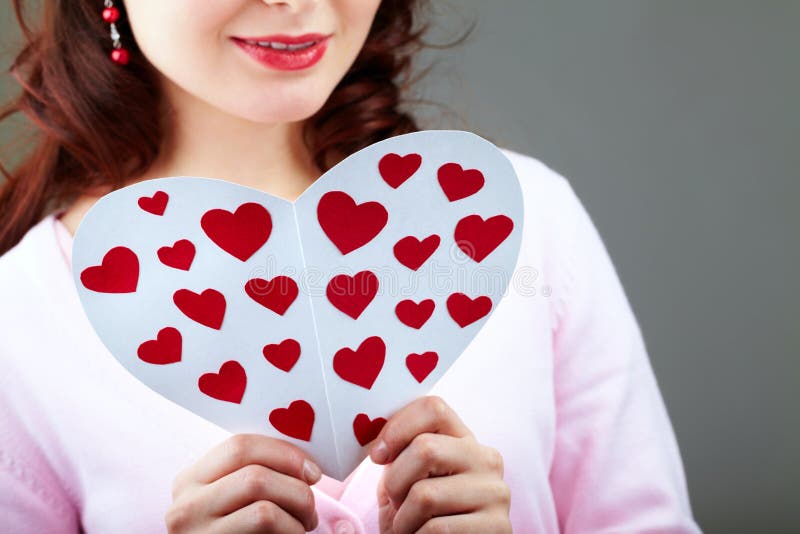 Karciany czytelniczy valentine obraz royalty free