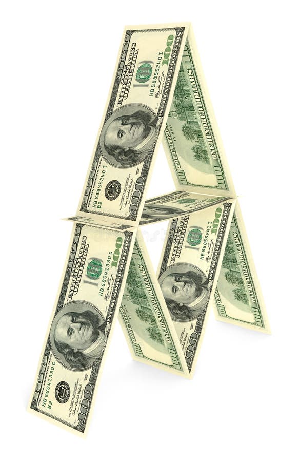 Kardiert Haus der Banknoten lizenzfreies stockbild Kardiert Haus der Banknoten lizenzfreies stockbild
