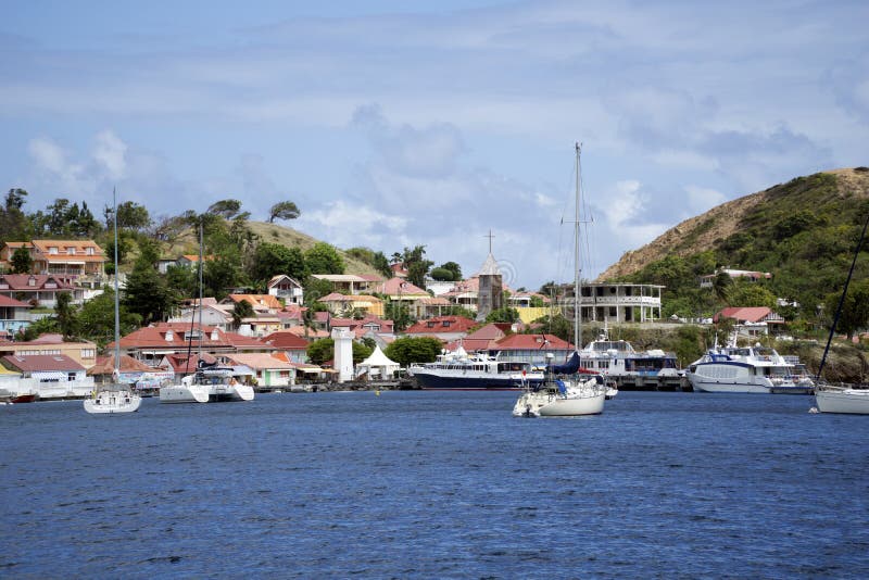 Karibische Meere, Französische Antillen, Archipel von Guadeloupe lizenzfreies stockbild Karibische Meere, Französische Antillen, Archipel von Guadeloupe lizenzfreies stockbild