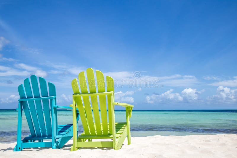 Karibische Strandstühle