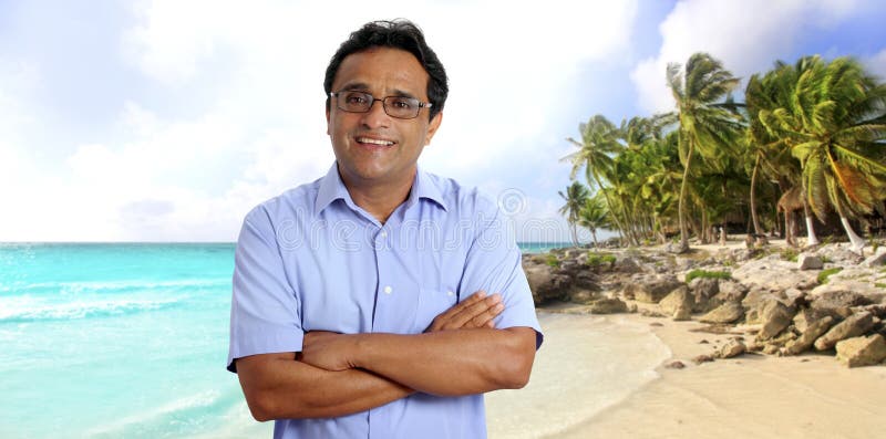 karibisk indisk latinsk tropisk manturist för strand royaltyfri bild karibisk indisk latinsk tropisk manturist för strand royaltyfri bild