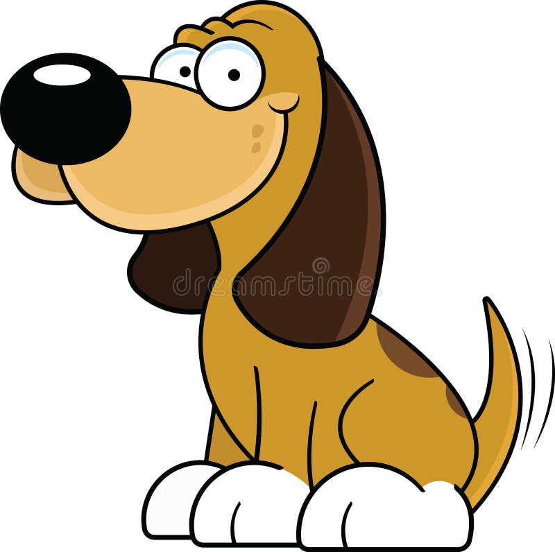 Karikatur-Hund glücklich lizenzfreie abbildung Karikatur-Hund glücklich lizenzfreie abbildung