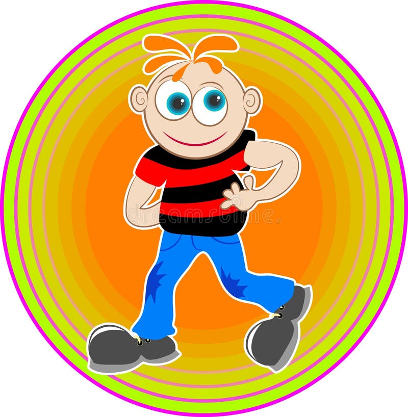 Download Karikatur-Junge vektor abbildung. Illustration von graphiken - 44773
