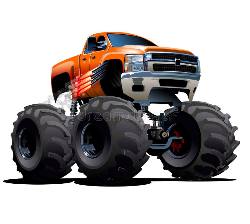 Karikatur-Monstertruck stock abbildung Karikatur-Monstertruck stock abbildung