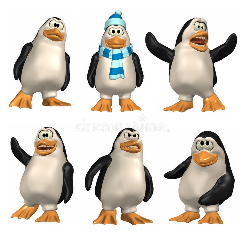 Karikatur-Pinguin Karikatur-Pinguin