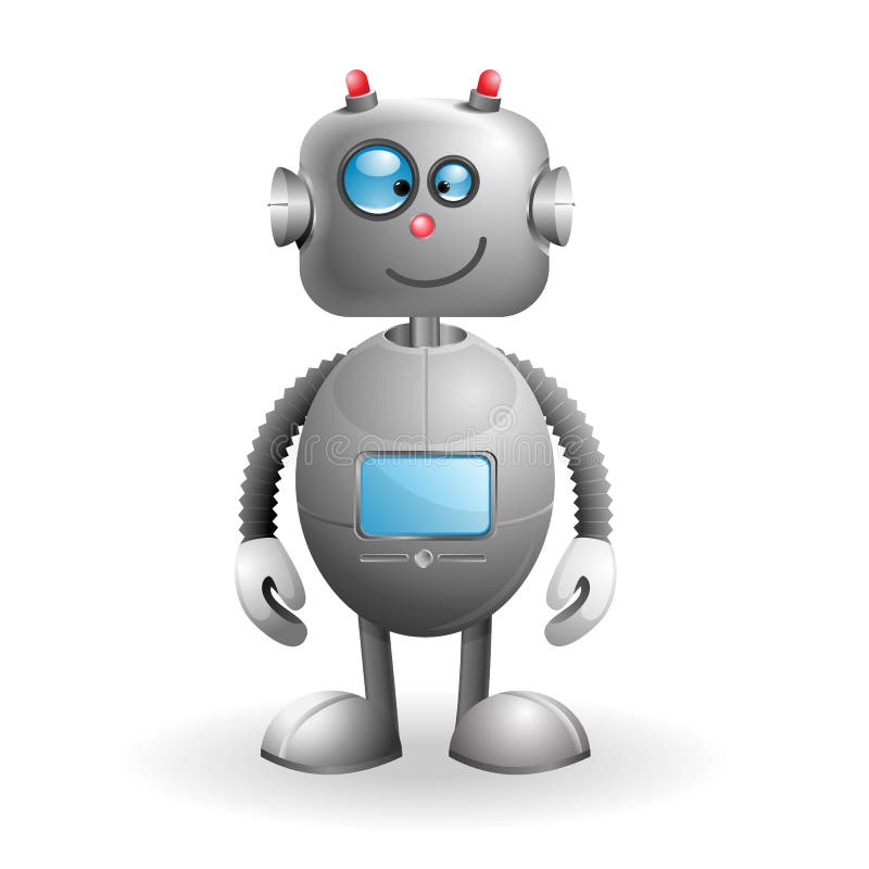 Karikatur-Roboter stock abbildung Karikatur-Roboter stock abbildung