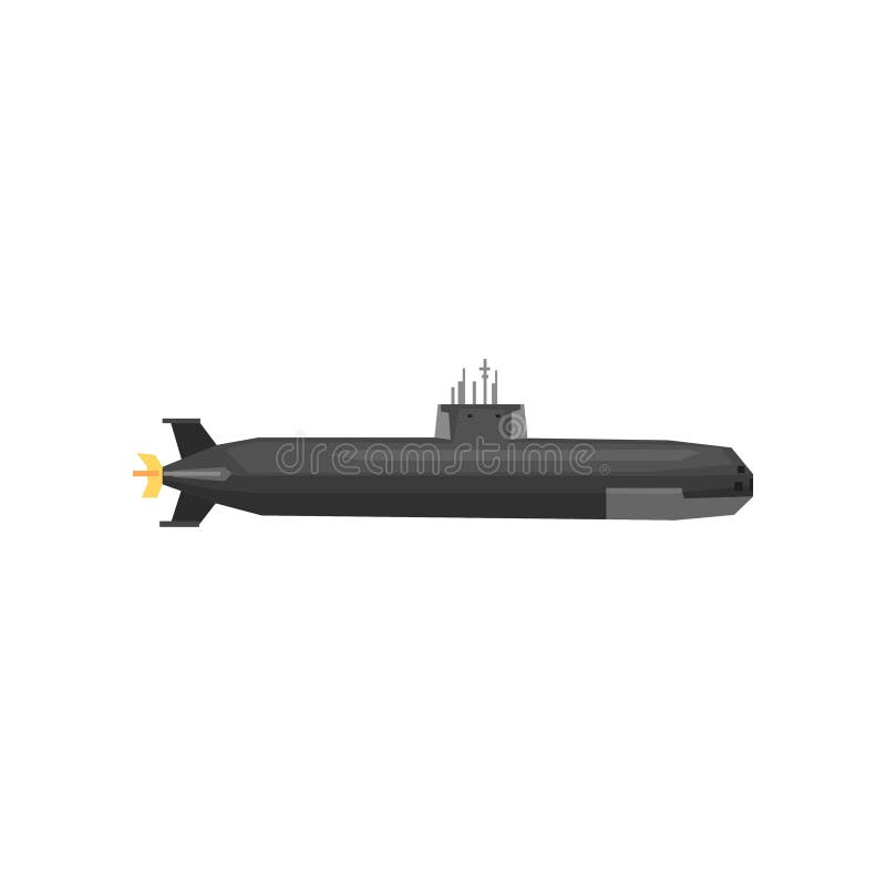 Karikaturmilitärunterwasserikone Unterwassertransport Schwarzes Marinefahrzeug Grafikdesignelement für bewegliches Spiel oder lizenzfreie abbildung Karikaturmilitärunterwasserikone Unterwassertransport Schwarzes Marinefahrzeug Grafikdesignelement für bewegliches Spiel oder lizenzfreie abbildung