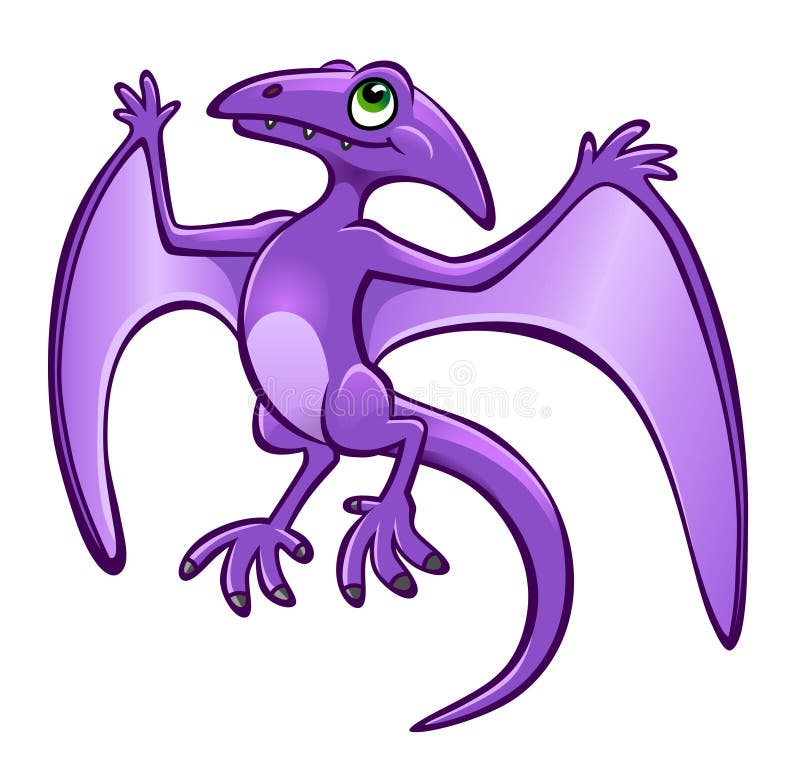 Karikaturpterodaktylus stock abbildung Karikaturpterodaktylus stock abbildung