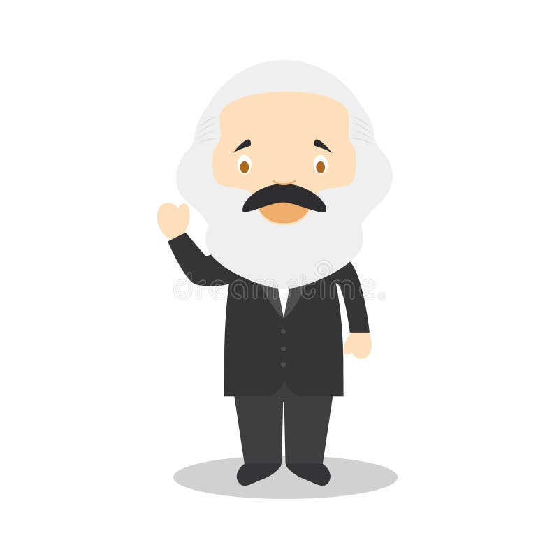 Karl Marx-beeldverhaalkarakter Vector illustratie vector illustratie Karl Marx-beeldverhaalkarakter Vector illustratie vector illustratie