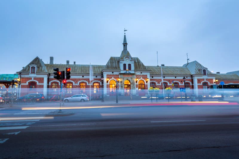 Karlstad railway station stock image. Image of railway 101769961