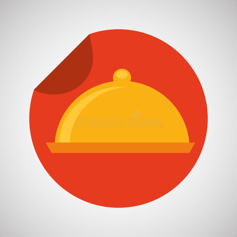 Karmowy porcja półmiska ikony projekt royalty ilustracja