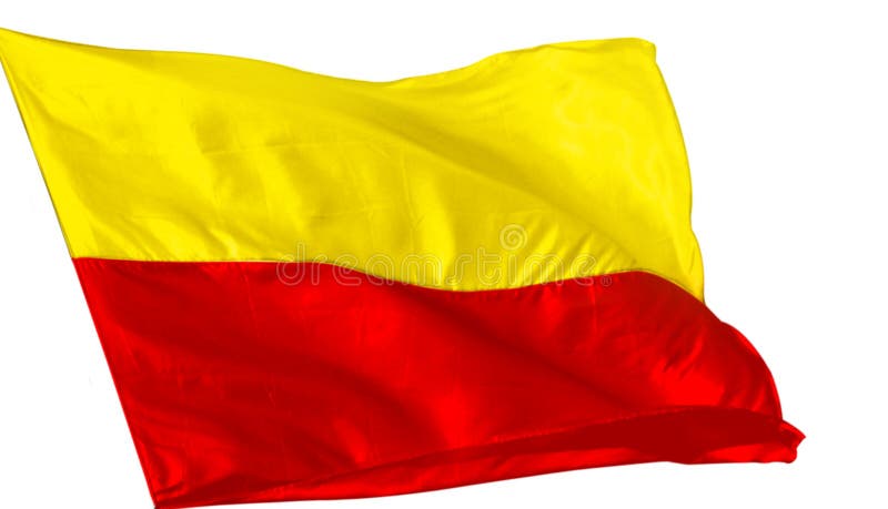 KARNATAKA FLAG FLYING HIGH RED YELLOW Stock Illustration - Illustration of  capital, horizontal: 170060740