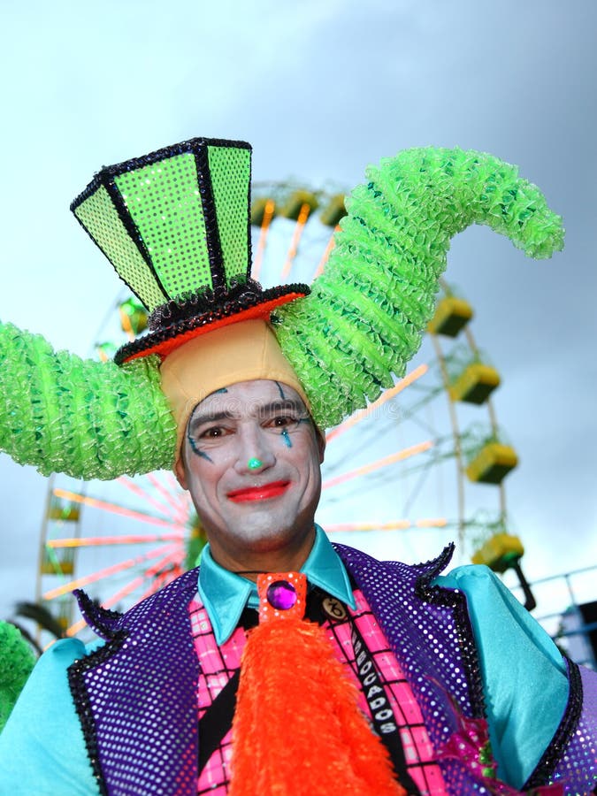 karnevalclown cruz de santa tenerife royaltyfri foto karnevalclown cruz de santa tenerife royaltyfri foto