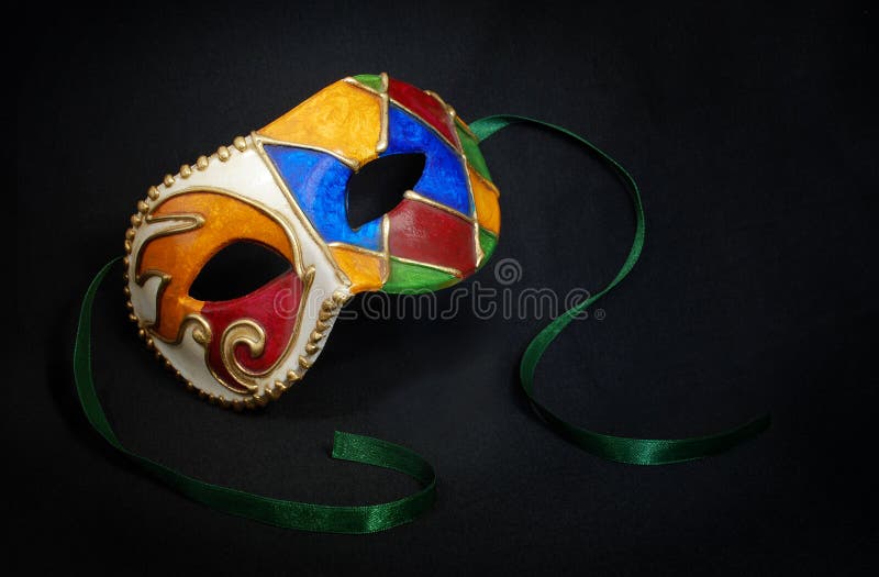 Multicolor carnival mask made in Venice. Multicolor carnival mask made in Venice