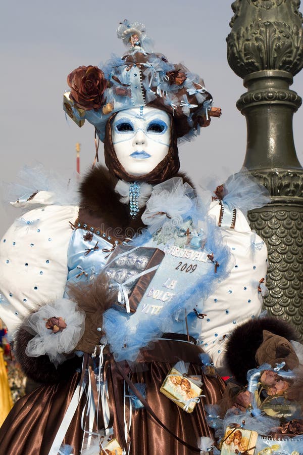 Mask from venice carnival - blue. Mask from venice carnival - blue