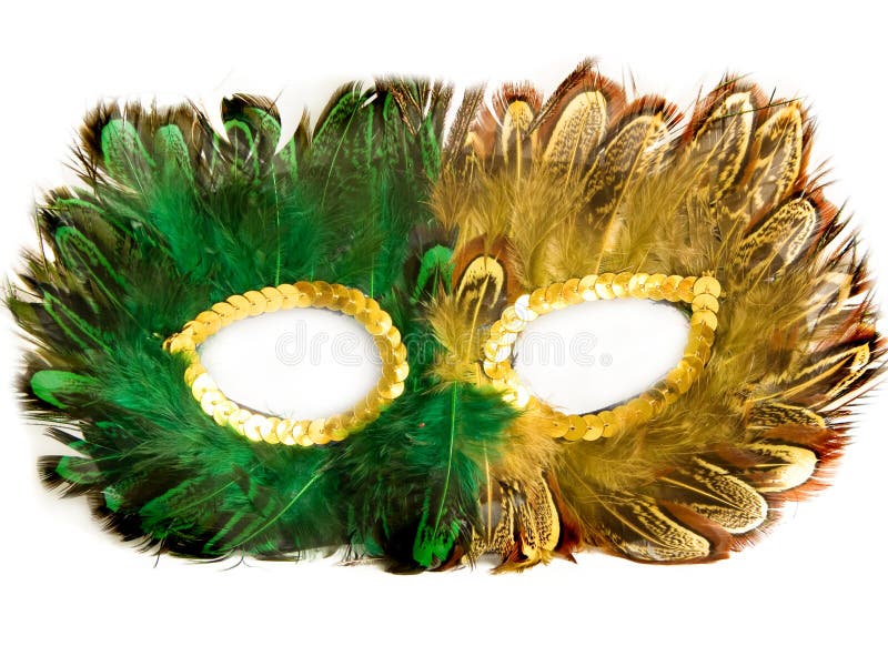 Decorative carnival mask, isolated over white background. Decorative carnival mask, isolated over white background.