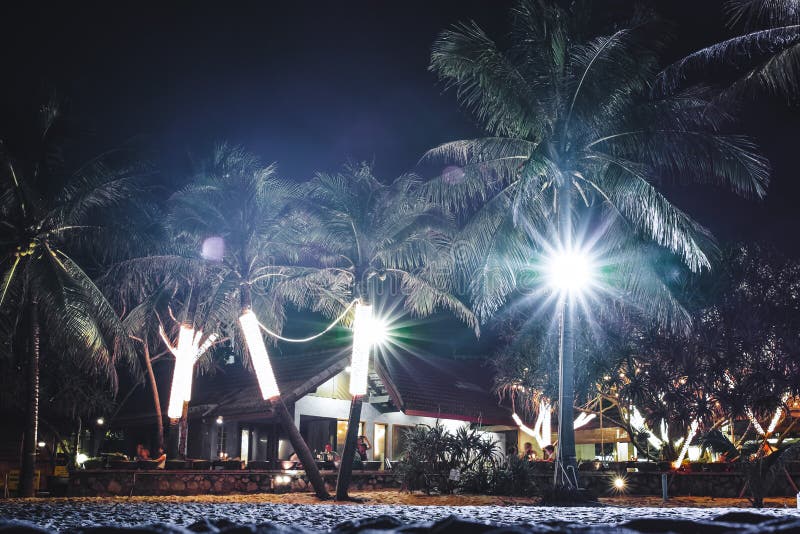Karon strand på Christimas i den Phuket ön, Thailand arkivbilder Karon strand på Christimas i den Phuket ön, Thailand arkivbilder