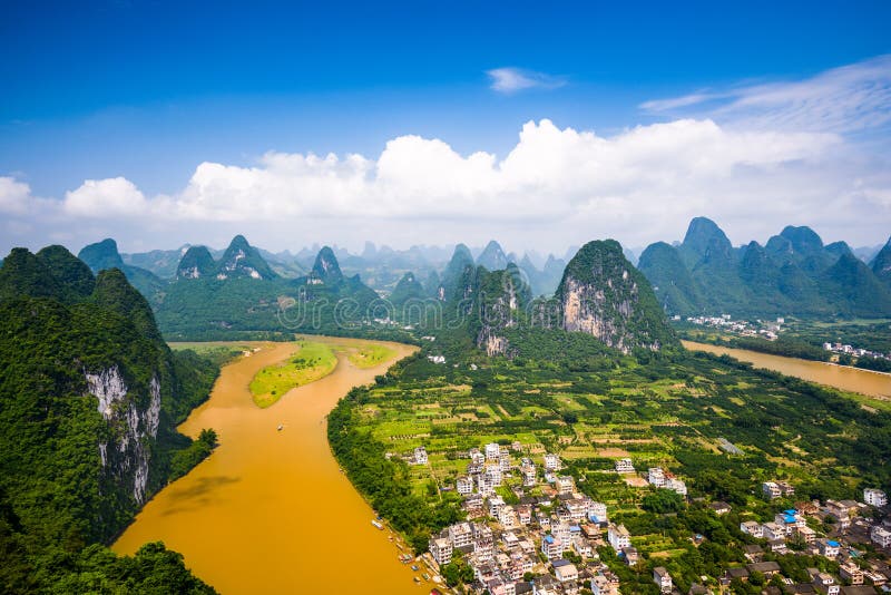 Karst-Berge Guilins, China lizenzfreies stockfoto Karst-Berge Guilins, China lizenzfreies stockfoto