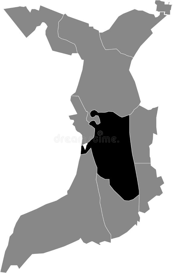 Karte des Ortes des geestemunde Bezirks Bremerhaven