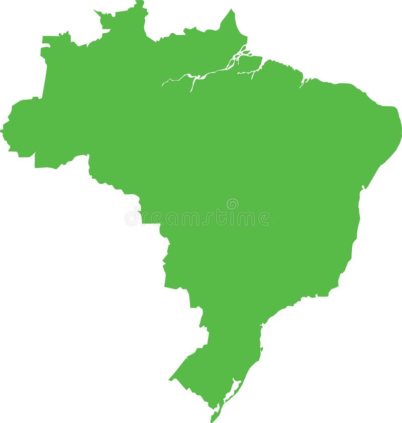 Karte von Brasilien stock abbildung Karte von Brasilien stock abbildung
