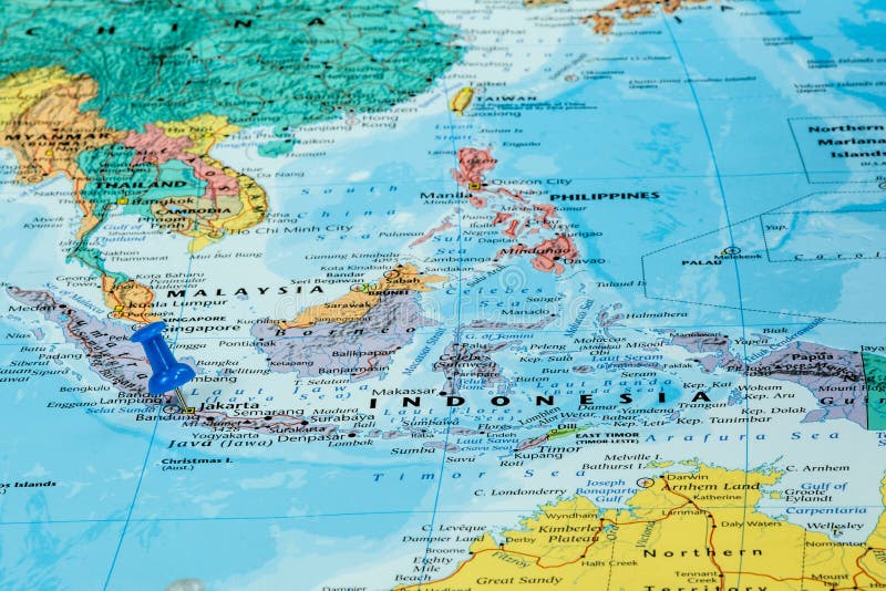 Karte Von Indonesien Stockbild Bild Von Indonesien