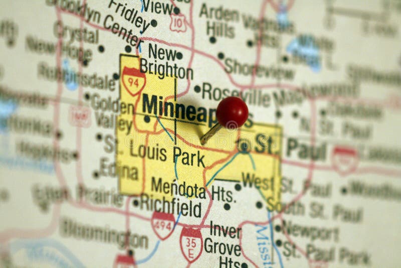 Karte von Minneapolis