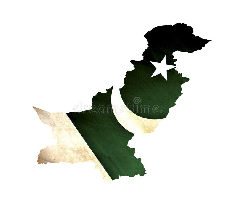 Karte von Pakistan lokalisierte
