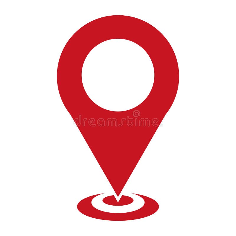 Kartografuje pointer ikonę, GPS lokaci symbol, mapy szpilki znak, mapy ikony znak na białym tle, strzała wałkowy logo, lokacja zn